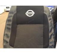Автомобильные чехлы комбинированные Nissan Leaf 10- (Союз-Авто)