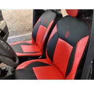 Автомобильные чехлы из экокожи Renault Lodgy 12- (Союз-Авто)