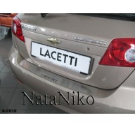 Накладка на бампер Chevrolet Lacetti 04- хетчбек (NataNiko)