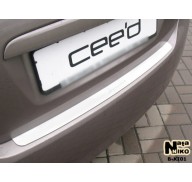Накладка на бампер Kia Ceed 06-12 (NataNiko)