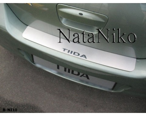Накладка на бампер Nissan Tiida 04- (NataNiko)