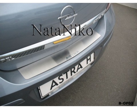 Накладка на бампер Opel Astra H 04- (NataNiko)
