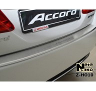 Накладка на бампер с загибом Honda Accord 9 13- (NataNiko)