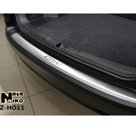 Накладка на бампер с загибом Honda CR-V 4 12- (NataNiko)