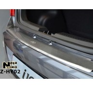Накладка на бампер с загибом Hyundai i10 07-13 (NataNiko)