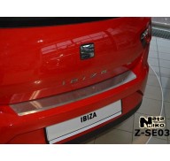 Накладка на бампер с загибом Seat Ibiza 4 08- 3двери (NataNiko)
