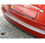 Накладка на бампер с загибом SsangYong Korando 10-  (NataNiko)