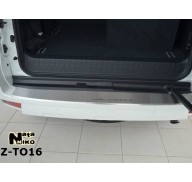 Накладка на бампер с загибом Toyota Prado 150 09- (NataNiko)