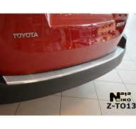 Накладка на бампер с загибом Toyota RAV4 4 13- (NataNiko)