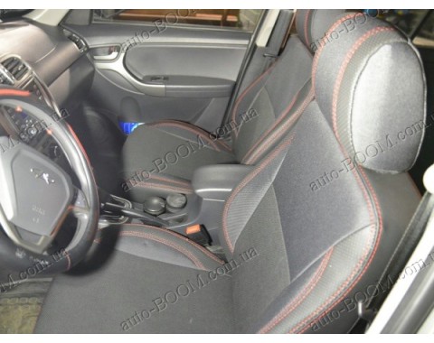 Чехлы на сиденья автомобиля Chery Tiggo new 12- (MW Brothers премиум)