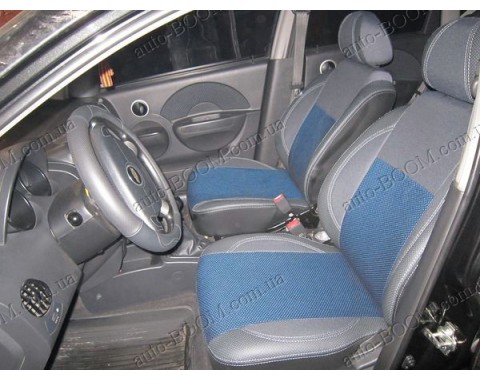 Чехлы на сиденья автомобиля Chevrolet Aveo 03-11 хетчбек 5дверей (MW Brothers премиум)