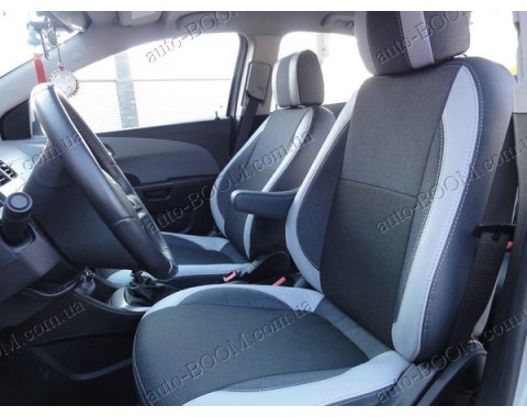 Чехлы на сиденья автомобиля Chevrolet Aveo 3 12- (MW Brothers премиум)