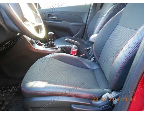 Чехлы на сиденья автомобиля Chevrolet Cruze 08- (MW Brothers премиум)