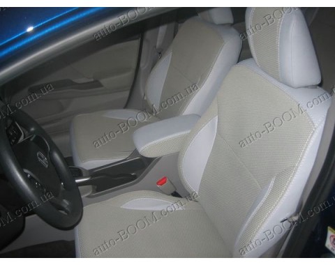 Чехлы на сиденья автомобиля Honda Civic 9 12- (MW Brothers премиум)