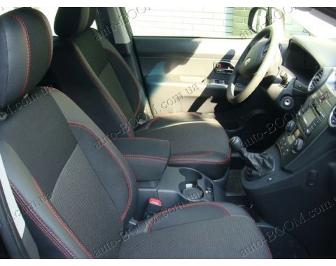 Чехлы на сиденья автомобиля Kia Carens 3 06-12 (MW Brothers премиум)