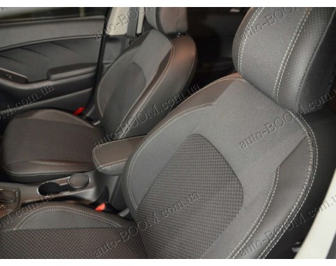 Чехлы на сиденья автомобиля Kia Cerato 3 13- (MW Brothers премиум)