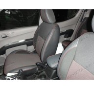 Чехлы на сиденья автомобиля Mitsubishi L200 06- (MW Brothers премиум)