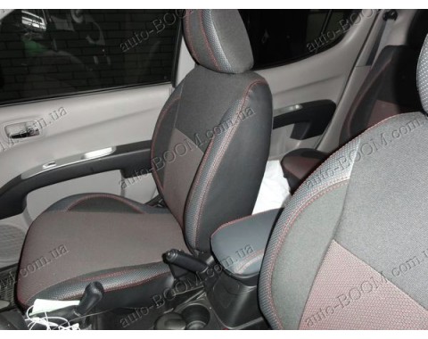 Чехлы на сиденья автомобиля Mitsubishi L200 06- (MW Brothers премиум)