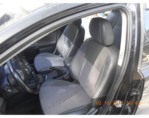 Чехлы на сиденья автомобиля Mitsubishi Lancer X 10 07-11 2L (MW Brothers премиум)
