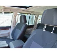 Чехлы на сиденья автомобиля Mitsubishi Pajero 4 06- (MW Brothers премиум)
