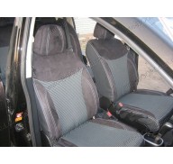 Чехлы на сиденья автомобиля Nissan Tiida 10- хетчбек (MW Brothers премиум)