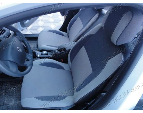 Чехлы на сиденья автомобиля Renault Fluence 09- цельный диван (MW Brothers премиум)