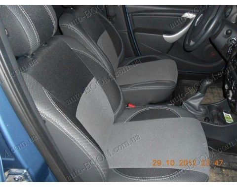 Чехлы на сиденья автомобиля Renault Logan 04-13 (MW Brothers премиум)