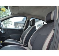 Чехлы на сиденья автомобиля Renault Sandero 07- цельный диван (MW Brothers премиум)