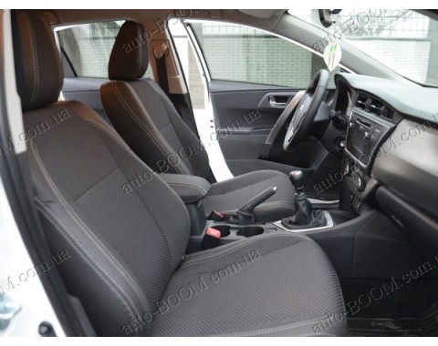 Чехлы на сиденья автомобиля Toyota Auris 13- (MW Brothers премиум)