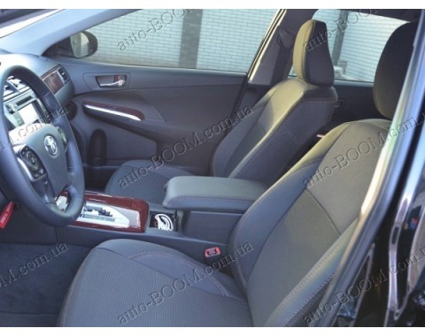 Чехлы на сиденья автомобиля Toyota Camry 50 11- (MW Brothers премиум)