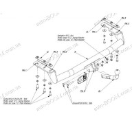 Фаркоп на Chrysler Grand Voyager 91-96 (2WD+4WD van)