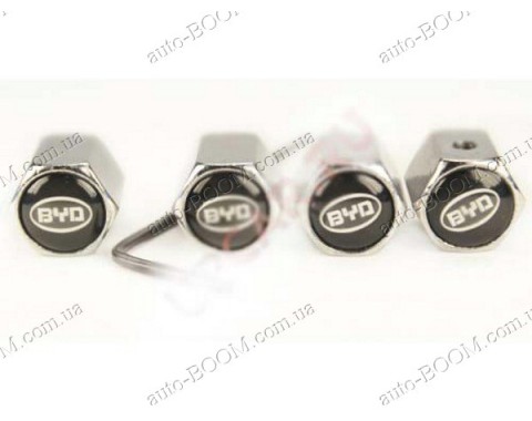 Колпачки на ниппель с логотипом BYD S6 10- (Carmos)