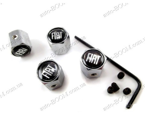 Колпачки на ниппель с логотипом Fiat Panda 03-12 (Carmos)