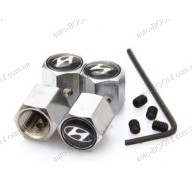 Колпачки на ниппель с логотипом Hyundai Elantra 2 95-00 (Carmos)