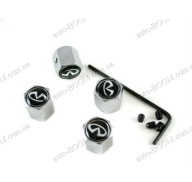 Колпачки на ниппель с логотипом Infiniti EX25 10- (Carmos)