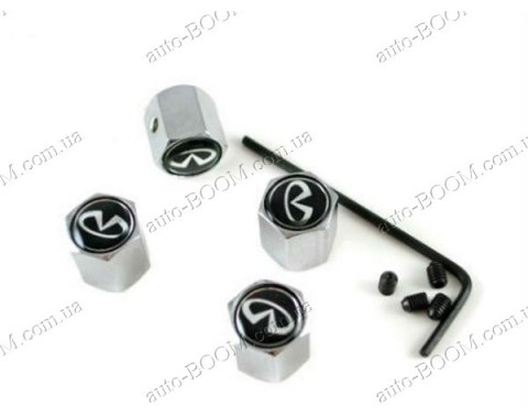 Колпачки на ниппель с логотипом Infiniti FX30D 10- (Carmos)