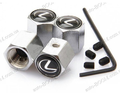 Колпачки на ниппель с логотипом Lexus RX 350 03-09 (Carmos)
