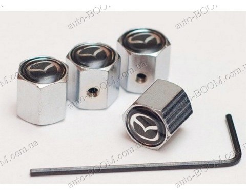 Колпачки на ниппель с логотипом Mazda 121 99-03 (Carmos)