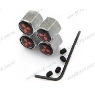 Колпачки на ниппель с логотипом Mitsubishi Galant 9 03-12 (Carmos)