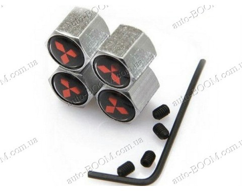 Колпачки на ниппель с логотипом Mitsubishi L400 97-05 (Carmos)