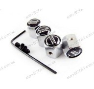 Колпачки на ниппель с логотипом Nissan Almera 12- (Carmos)