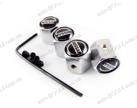 Колпачки на ниппель с логотипом Nissan Cube 98-02 (Carmos)