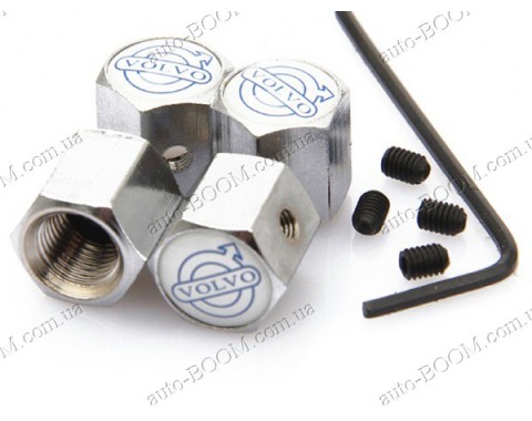 Колпачки на ниппель с логотипом Volvo V70 07- (Carmos)