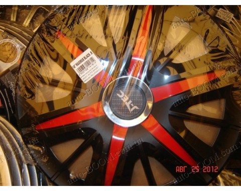 Колпаки R14 J-Tec Maximus красно-черные (Jacky)