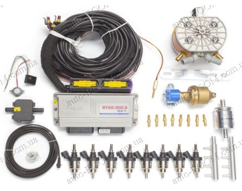 Комплект 4-го поколения Stag 300 ISA2 для 8-ми цилиндровых автомобилей