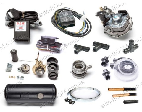 Комплект ГБО 2-го поколения с цилиндрическим баллоном для инжекторного автомобиля (Италия)