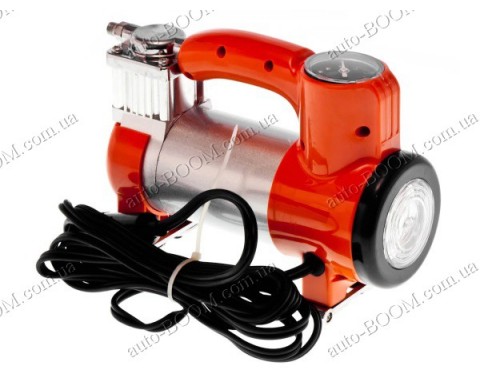 Компрессор автомобильный Тайфун КА-Т12085 (Vitol) 100psi / 10Amp / 35л / фонарь / прикуриватель / переходник 