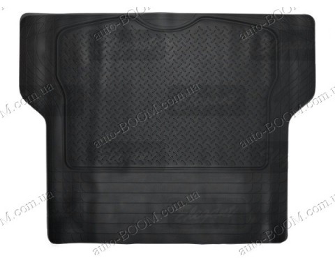 Универсальный резиновый коврик в багажник черный (Elegant)