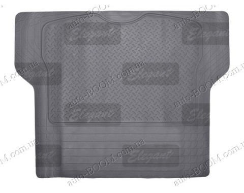 Универсальный резиновый коврик в багажник серый (Elegant)