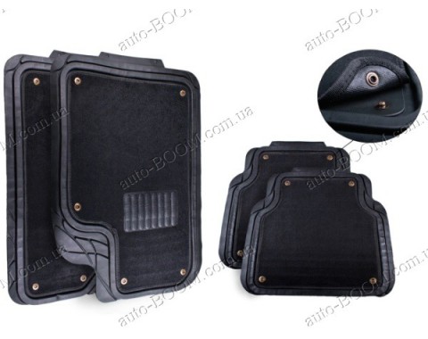 Универсальные коврики зима+лето черные (Elegant)